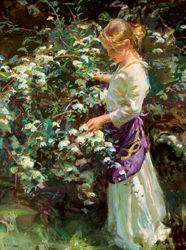 Painting Code#45272-Daniel F. Gerhartz - Nana's Garden