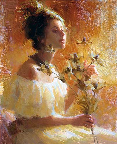 Painting Code#45295-Woman with Flower