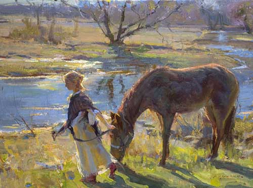 Painting Code#45347-Daniel F. Gerhartz - Companions