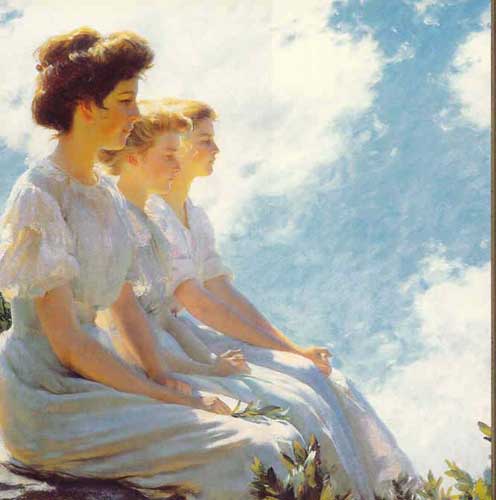 Painting Code#45379-Curran, Charles Courtney: On the Heights