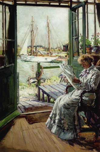 Painting Code#45381-Newbery, Francis Henry(UK): A Summer's Day, Looking Across The Estuary From Walberswick To Southwold
