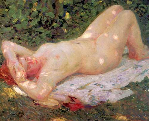 Painting Code#45384-Parker, Lawton S.(USA): Sunspots, Giverny