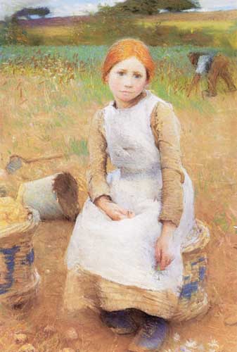 Painting Code#45390-Clausen, Sir George(UK): Little Rose