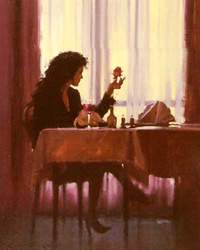 Painting Code#45497-Leech, Raymond(England): A Valentine Rose