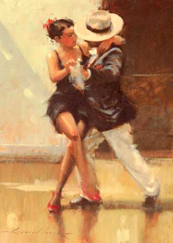 Painting Code#45500-Leech, Raymond(England): Put On Your Red Shoes