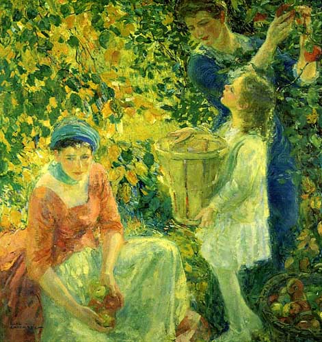 Painting Code#45552-Karl Anderson: The Apple Gatherers