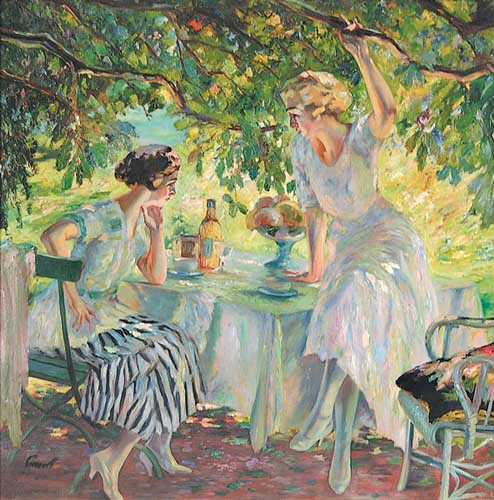 Painting Code#45598-EDWARD CUCUEL(USA): Afternoon Tea