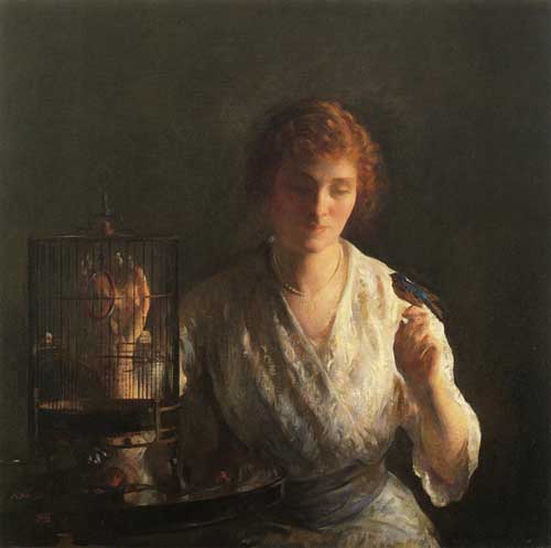 Painting Code#45679-Joseph DeCamp - Blue Bird