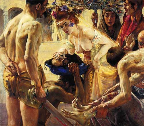 Painting Code#45702-Lovis Corinth - Salome, Second Version