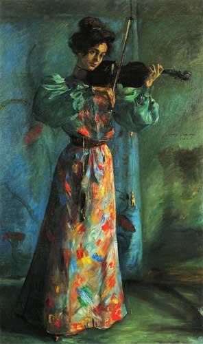 Painting Code#45707-Lovis Corinth - The Violinist
