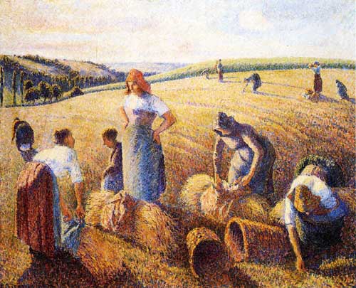 Painting Code#45728-Pissarro, Camille - The Gleaners
