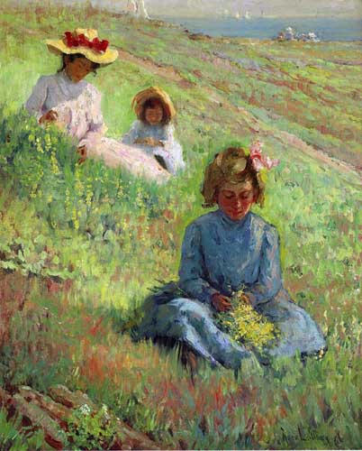 Painting Code#45753-Anna Lee Stacey - September on the Hillside