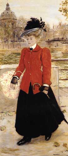 Painting Code#45755-Jean-Francois Raffaelli - L'Apprentie