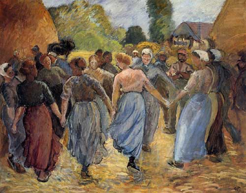 Painting Code#45786-Pissarro, Camille - La Ronde