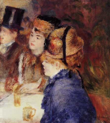 Painting Code#45871-Renoir, Pierre-Auguste - At the Cafe