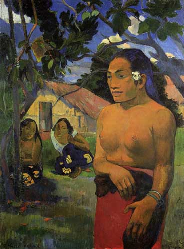 Painting Code#46045-Gauguin, Paul - E haere oe i hia (also known as Where Are You Going)