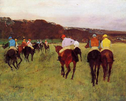 Painting Code#46090-Degas, Edgar - Before the Start
