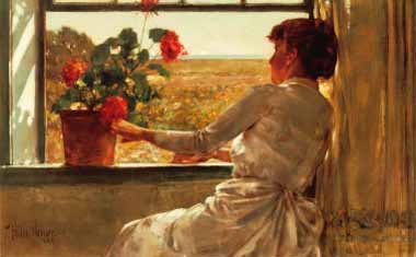 Painting Code#46245-Hassam, Childe(USA) - Summer Evening