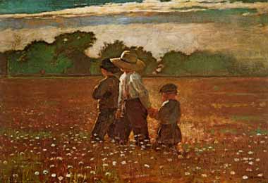Painting Code#46253-Winslow Homer - In the Mowing