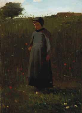 Painting Code#46256-Winslow Homer - The Flowers of the Field