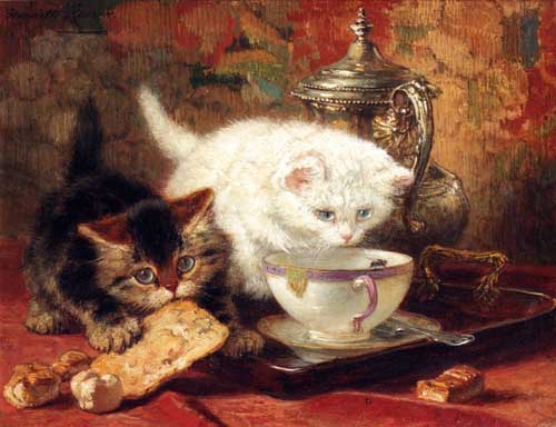 Painting Code#5024-Ronner-Knip, Henriette(Holland): High Tea