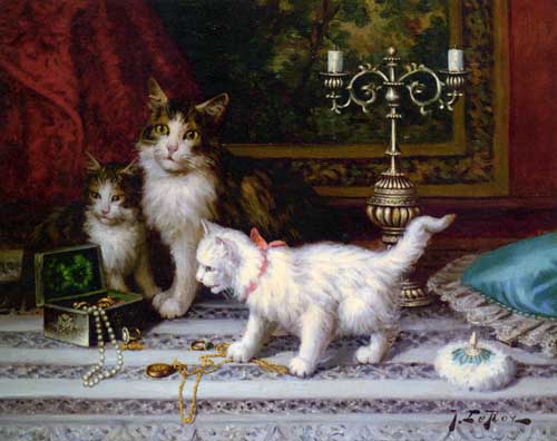 Painting Code#5132-Leroy, Jules(France): The Jewelry Box