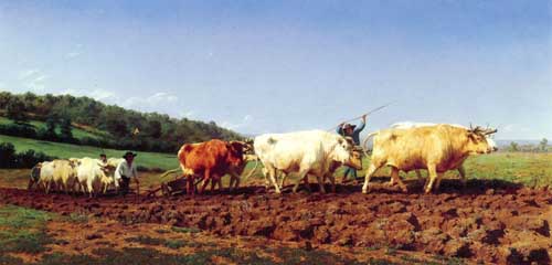 Painting Code#5138-5138 Rosa Bonheur - Labourage Nivernais le Sombrage'