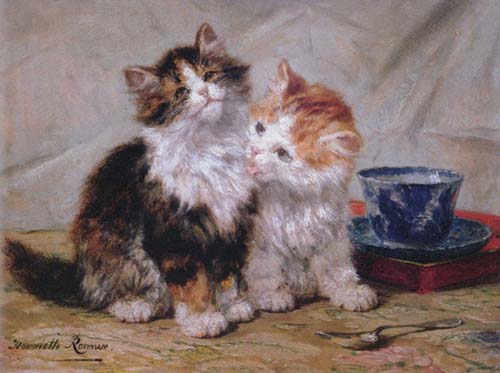 Painting Code#5173-Henriette Ronner Knip - Harmoniec - Cats & Kittens