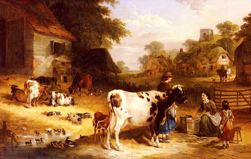 Painting Code#5415-Shayer, Charles(USA): Country Gossip