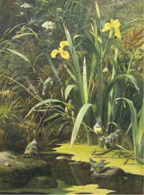 Painting Code#5552-Olaf Hermansen - Woodland Pool