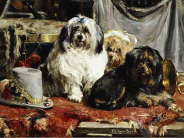 Painting Code#5568-Eycken, Charles van den(Belgium) - Circus Entertainers