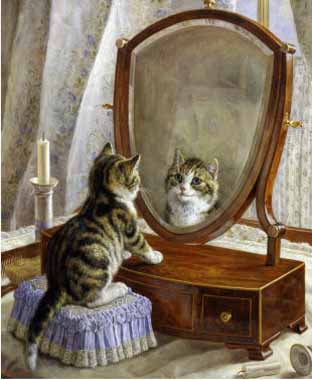 Painting Code#5595-Frank Paton - Who Is the Fairest of Them All