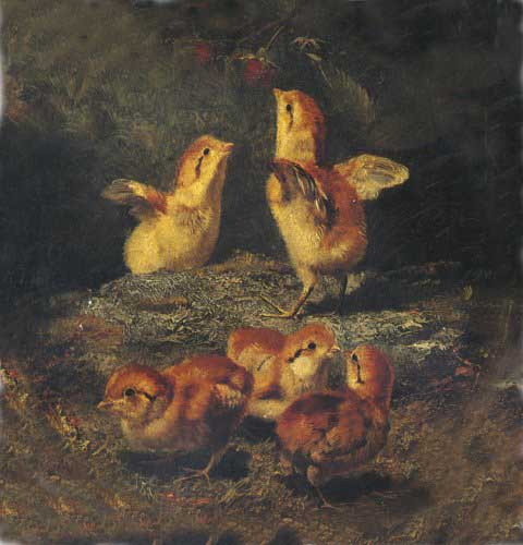 Painting Code#5683-Arthur Fitzwilliam Tait - Noontime Meal