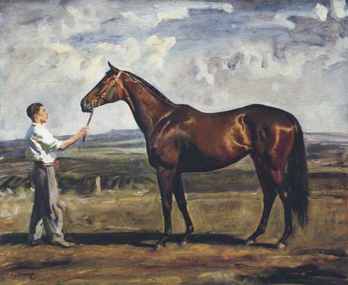 Painting Code#5734-Munnings, Sir Alfred James(UK) - Galatea II