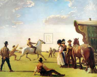 Painting Code#5814-Munnings, Sir Alfred James(UK) - Gypsy Life