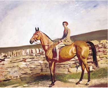 Painting Code#5817-Munnings, Sir Alfred James(UK) - Mrs Bawden