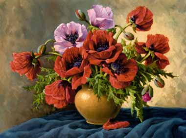 Painting Code#6076-E. Kruger - Mohn