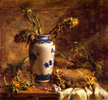 Painting Code#6134-Dried Sunflowers