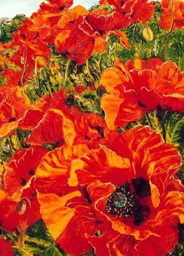 Painting Code#6206-Louise Guerin: Poppyshow 