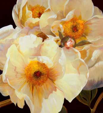 Painting Code#6401-Chinese Peonies Trio