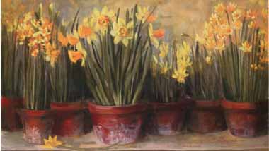 Painting Code#6497-Carol Rowan - Janine's Daffodils