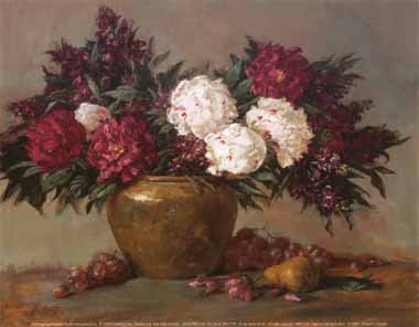 Painting Code#6509-Joe Arnett - Peonies and Stock
