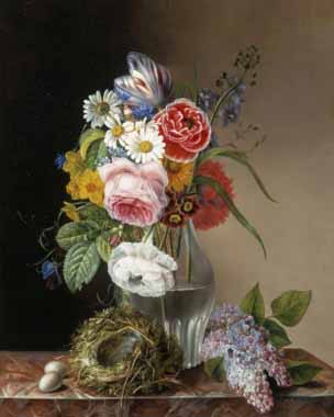 Painting Code#6563-Augustine Vervloet - Les Jolies Fleurs