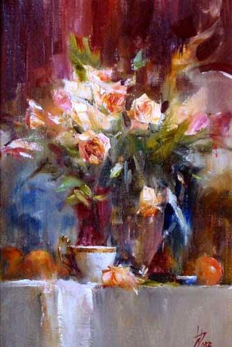 Painting Code#6567-Floral Still Life