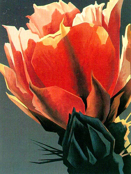 Painting Code#6611-Ed Mell - La Flor Roja