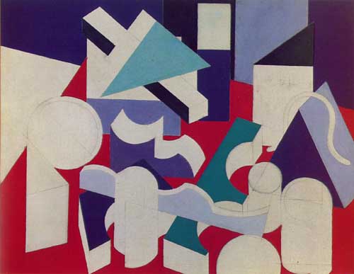 Painting Code#7006-Patrick Henry Bruce: Peinture/Nature Morte