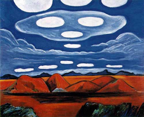 Painting Code#7007-Marsden Hartley: Carnelian Country