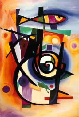 Painting Code#70079-Striped Fish