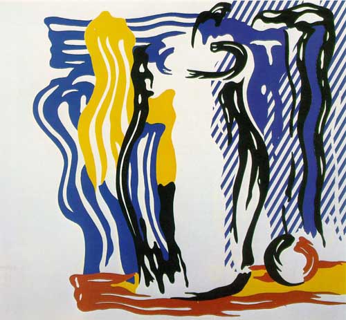 Painting Code#7012-Roy Lichtenstein: Jar and Apples