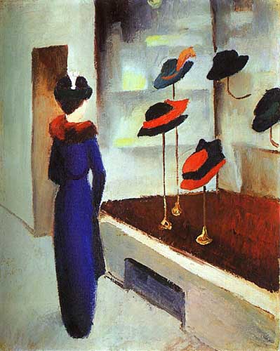 Painting Code#70352-Macke, August - Milliner's Shop